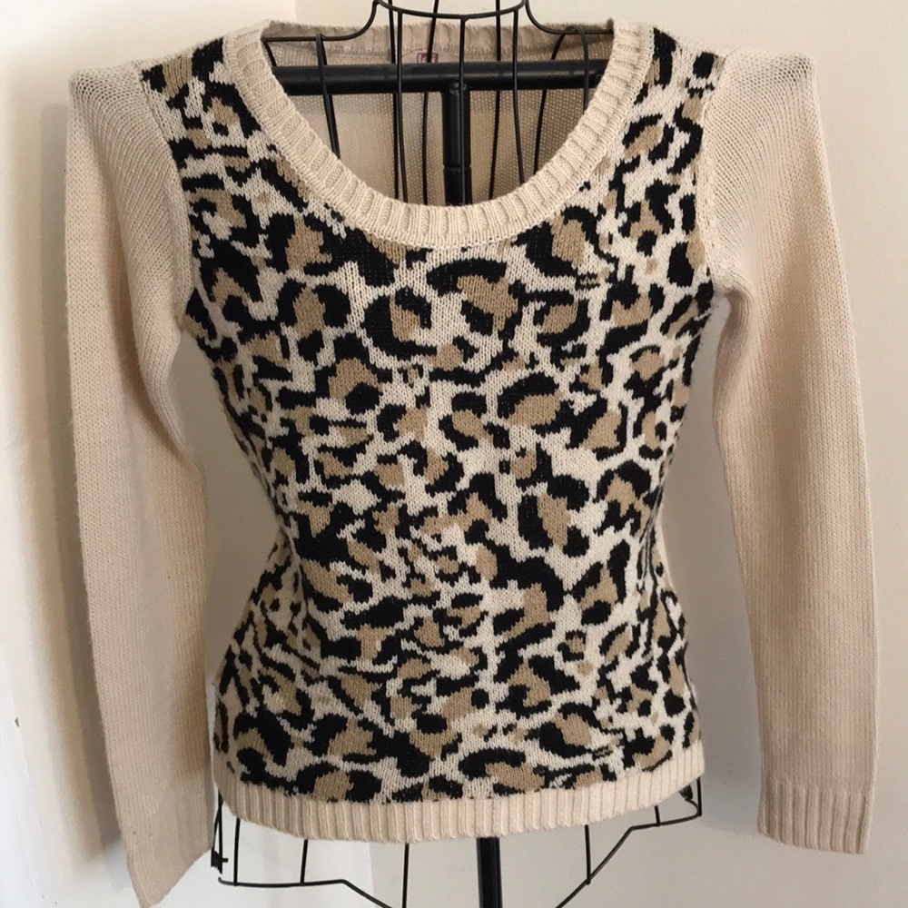 Animal print sweater
